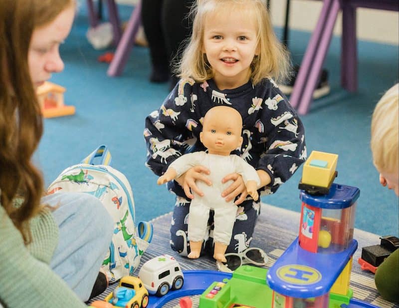 children /toddlers playing in CCB Tots